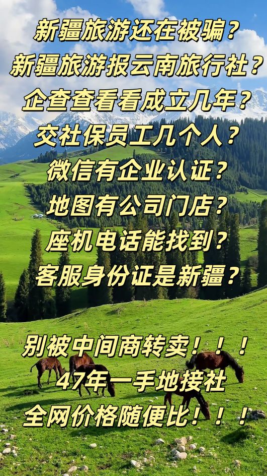 新疆旅游品宣打假宣传视频
